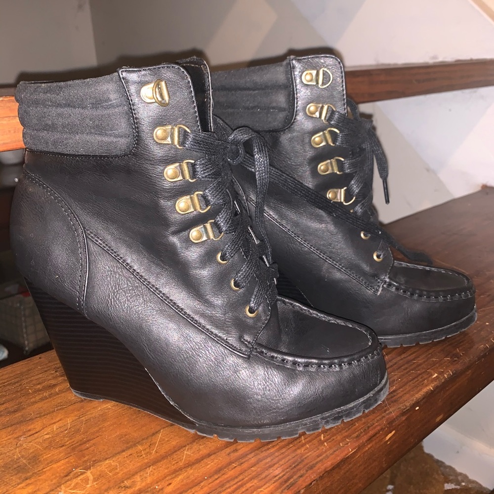 Forever 21 wedge boots